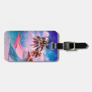 Tropical Hammock Paradise Personalisiert Gepäckanhänger
