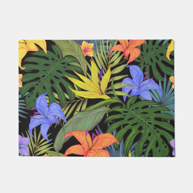 Tropical Hawaii Aloha Blume Graphic Fußmatte (Vorderseite)