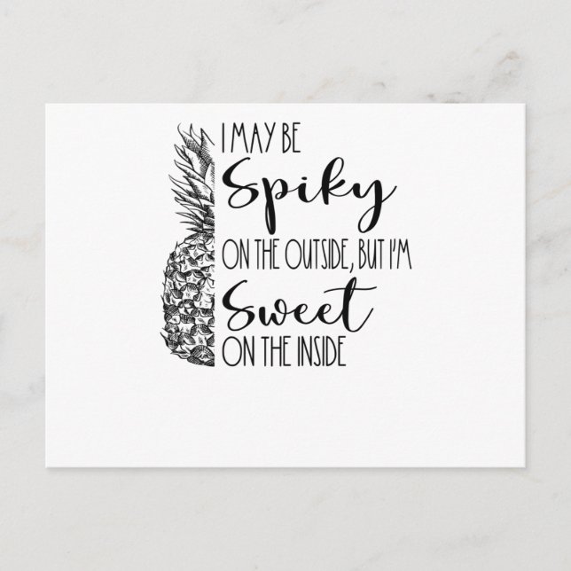 Tropical Hawaii Holiday Ananas Sprichwort Summer Postkarte (Vorderseite)