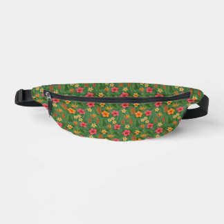 Tropical/Hawaii patterned floral Bauchtasche