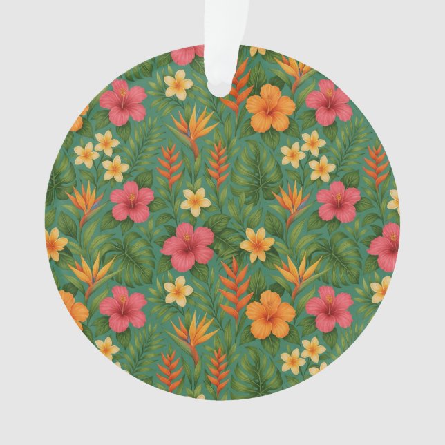 Tropical/Hawaii patterned floral Ornament (Vorderseite)