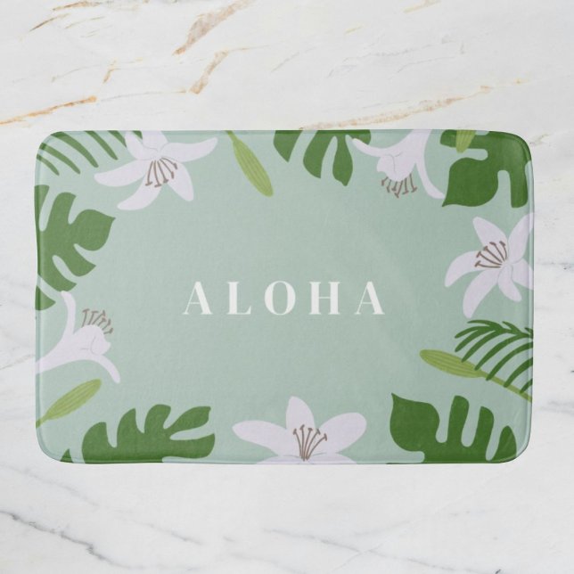 Tropical Hawaiian Bath Mat Badematte (Von Creator hochgeladen)