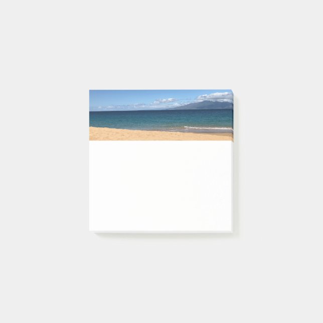 Tropical Hawaiian Beach Square Post-it Klebezettel (Vorderseite)