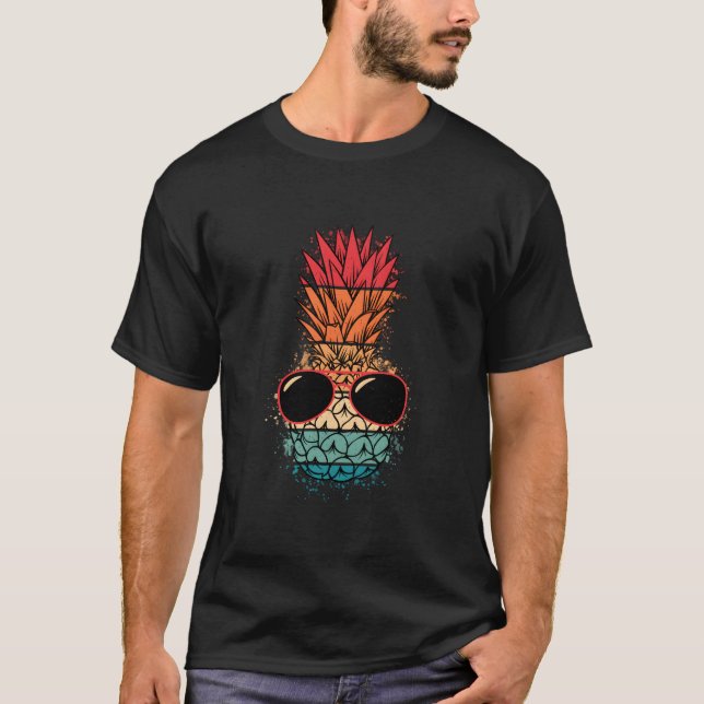 Tropical Hawaiian Eapple Sunglasses Aloha Hawaii T-Shirt (Vorderseite)