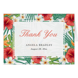 Tropical Hawaiian Hibiskus Floral Vielen Dank