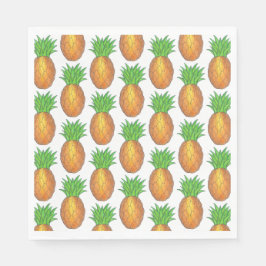 Tropical Hawaiian Island Ananas Beach Print Serviette