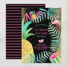 Tropical Hawaiian Luau Brautparty Einladung