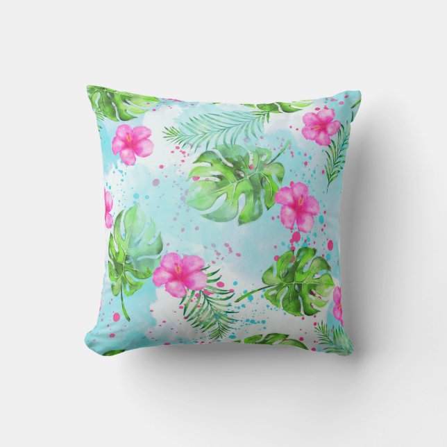Tropical Hawaiian Pillow Kissen (Vorderseite)