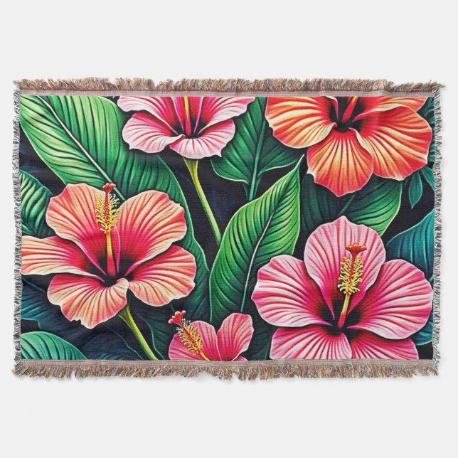 Tropical Hibiscus Bloom Artistry Decke (Vorderseite)