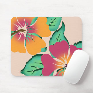 Tropical Hibiscus Mouse Pad Mousepad