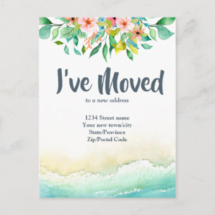 Tropical I übertragen Änderung der Adresse Postkarte