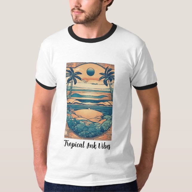 Tropical Ink Vibes T-Shirt (Vorderseite)