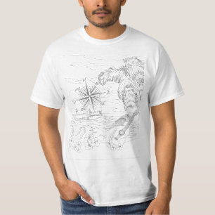 Tropical Island Aduloring Coloring Shirt