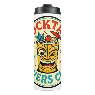 Tropical Island Bar Retro-Design Thermosbecher