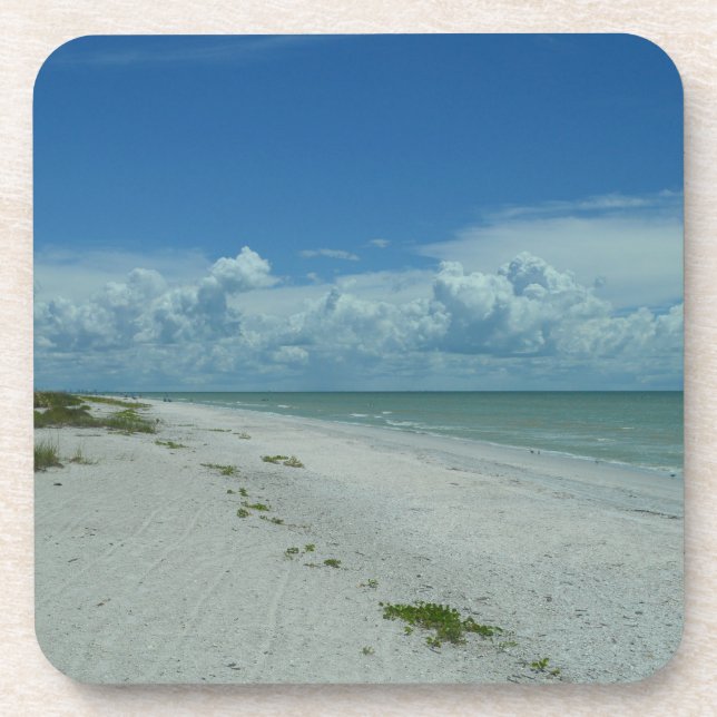 Tropical Island Beach Paradise Naturfotografie Getränkeuntersetzer (Vorderseite)