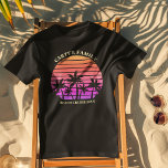 Tropical Island Beach Trip Custom Palm Tree Tri-Blend Shirt<br><div class="desc">Cool passende Familienurlaub-Tri-Mix-T - Shirt für eine Inselkreuzfahrt. Die Palmen vor einem hübsch rosa Sonnenuntergang am Strand sind wunderschön. Perfekte Schwarze T-Shirts für Ihren Sommerurlaub.</div>