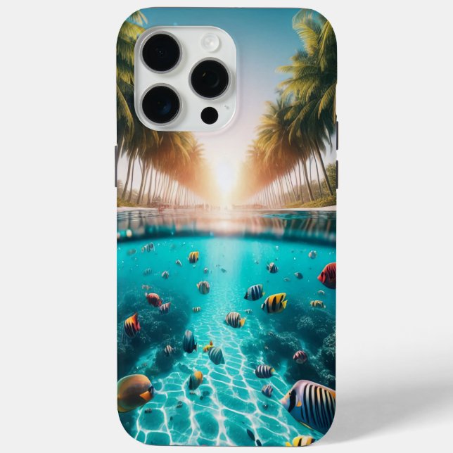 Tropical Island Paradise Phone Cover (Rückseite)