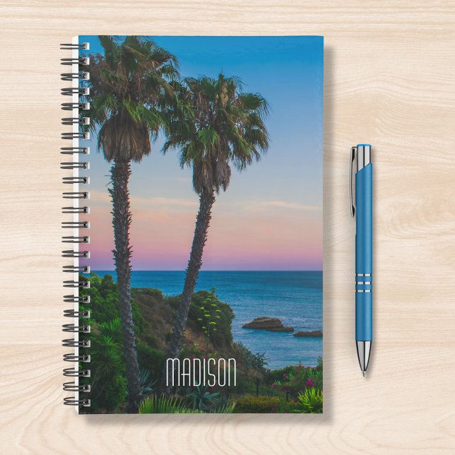 Tropical Island Paradise Sunset Personalisierter N Planer (Von Creator hochgeladen)