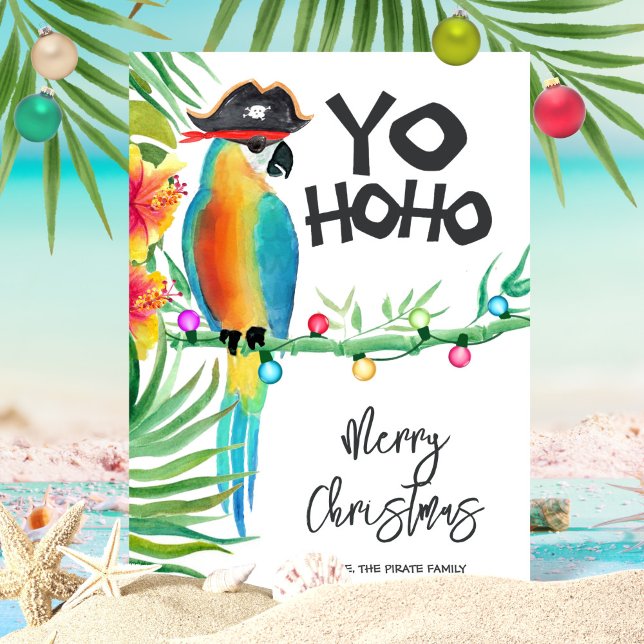 Tropical Island Parrot Pirate Yo Ho Weihnachten (Von Creator hochgeladen)