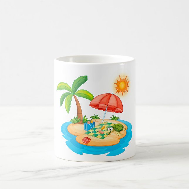 Tropical Island Picnic Coffee Tasse (Von Creator hochgeladen)