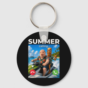 Tropical Island Pig Man Meme Jet Ski Tung Sahur Schlüsselanhänger