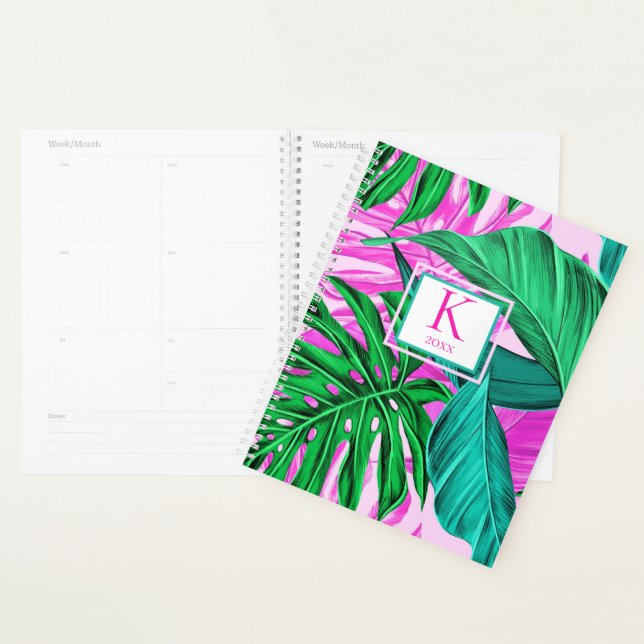 Tropical Island Vibes | Monogramm 2026 Planer (Anzeige)