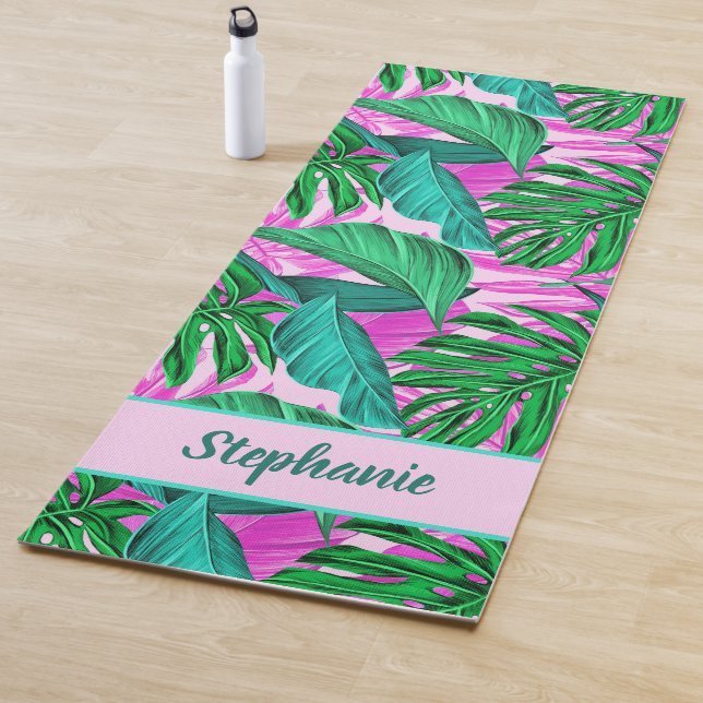 Tropical Island Vibes | Personalisierte Yoga Mat Yogamatte (Beispiel)