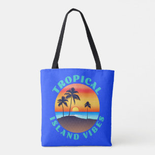 Tropical Island Vibes, Sonnenuntergang mit Palmen