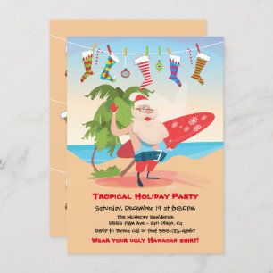 Tropical Island Weihnachtsfeier Einladung