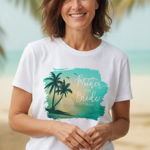 Tropical Isle Mother of the Bride Türkis ID581 T-Shirt