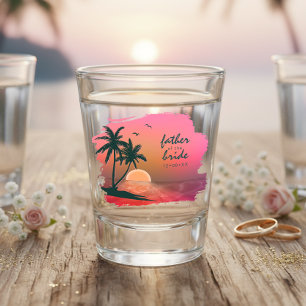 Tropical Isle Vater der Braut Pink ID581 Schnapsglas