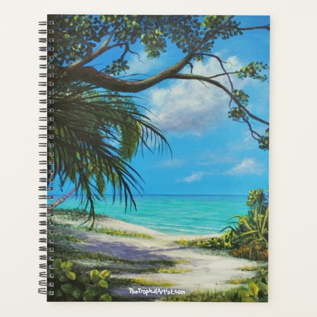 Tropical Jamaican Beach Themenplaner Planer (Vorderseite)