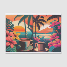 Tropical Java im Paradies, Morgenkaffee Seidenpapier