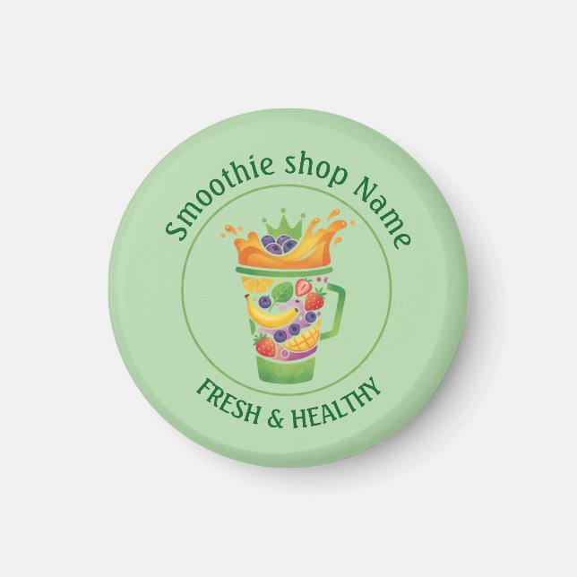 Tropical Juice Blend & Smoothie Juice shop Magnet (Vorne)