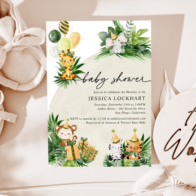 Tropical Jungle Baby Dusche Einladung (Von Creator hochgeladen)
