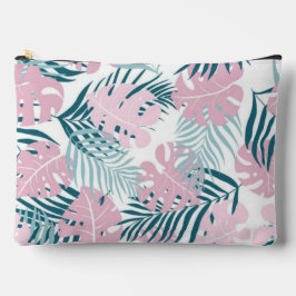 Tropical jungle exotic pink leaves summer nature zubehörtasche