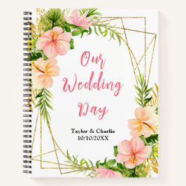 Tropical Jungle Floral Wedding Planner Notizbuch
