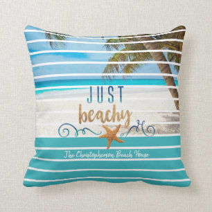 Tropical JUST BEACHY Beach Zwei Tone Personalisier Kissen