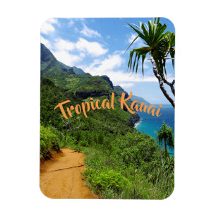 Tropical Kauai Nepali Küste Hawaii Magnet