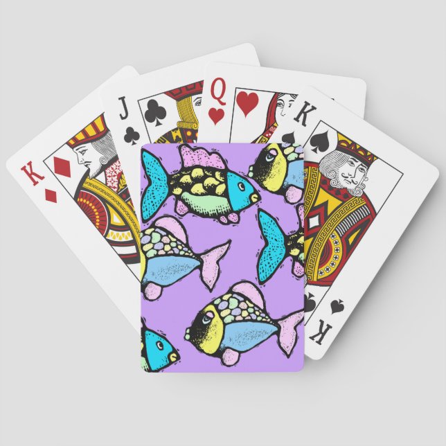 Tropical Koi Go Fish Festive & Fun Playing Cards Spielkarten (Rückseite)
