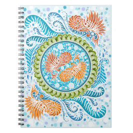 Tropical Koi Mandala Notizblock