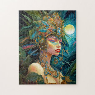 Tropical Lady Fantasy Art Puzzle