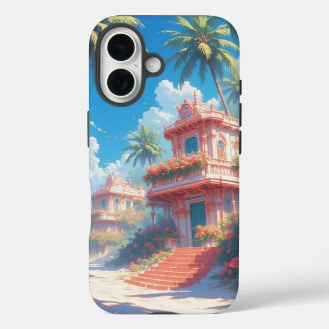 Tropical landscape  Case-Mate iPhone hülle (Rückseite)