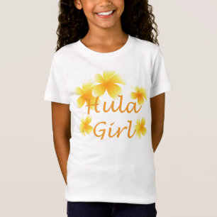 Tropical Laua Party Hula Girl Floral Kids T - Shir T-Shirt