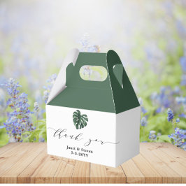 Tropical Leaf Monstera Grüne Gefälligkeitsbox Geschenkschachtel