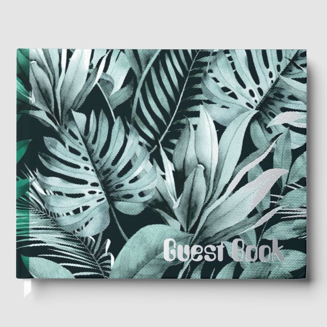 Tropical Leaves Gästebuch (Vorderseite)