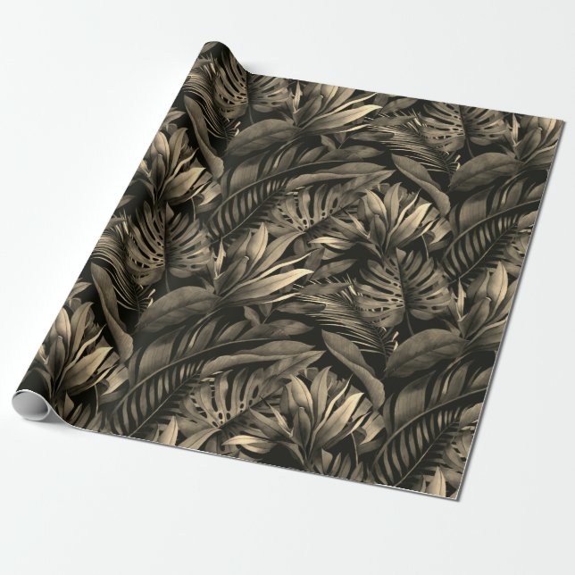 Tropical Leaves Geschenkpapier (Ungerollt)