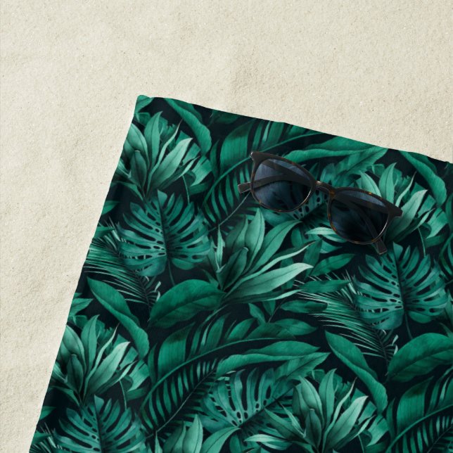 Tropical Leaves Strandtuch (Beispiel)