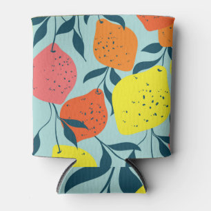 Tropical Lemons Green Illustration Dosenkühler