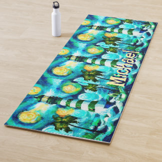 Tropical Lighthouse Coastal Nautical Personalisier Yogamatte
